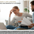 filing for divorce and bankruptcy