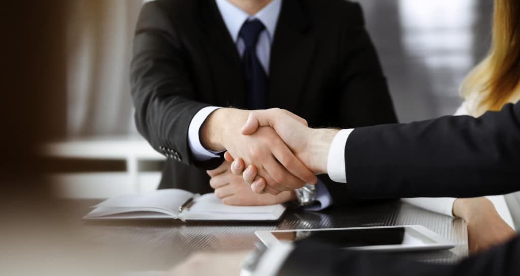 Handshake With A Family And Divorce Attorney